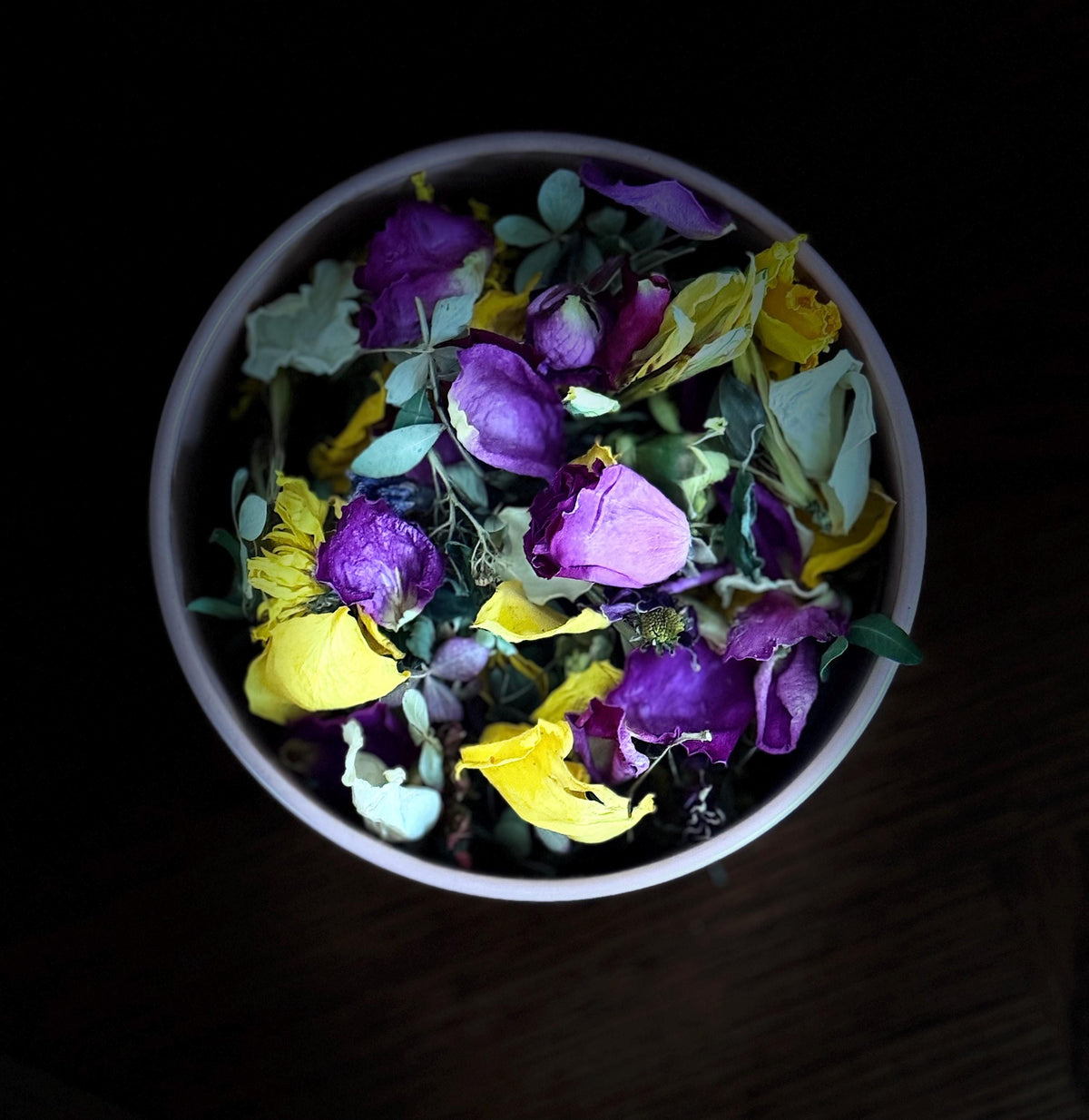 Spring Meadow Potpourri: Natural Delicate Mix of Dried Flowers and Petals in Pastel Shades, Choice of Scent