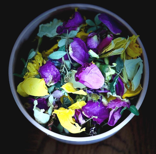 Spring Meadow Potpourri: Natural Delicate Mix of Dried Flowers and Petals in Pastel Shades, Choice of Scent