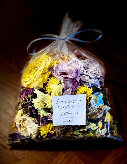 Spring Meadow Potpourri: Natural Delicate Mix of Dried Flowers and Petals in Pastel Shades, Choice of Scent