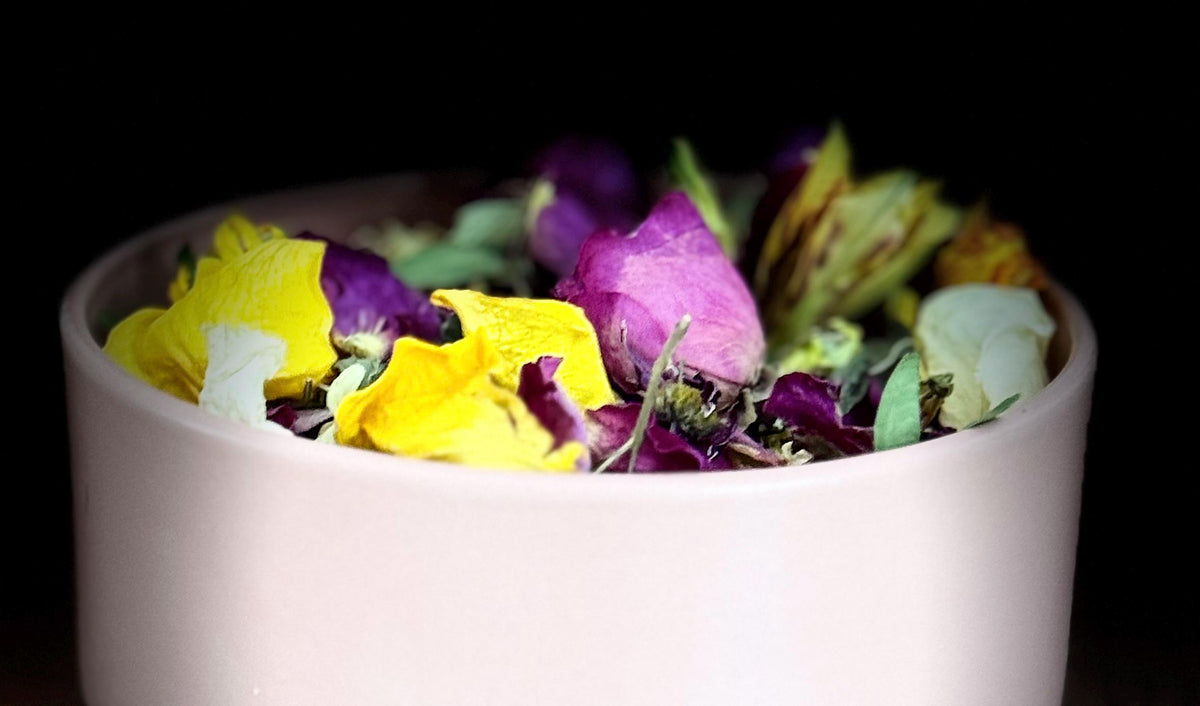 Spring Meadow Potpourri: Natural Delicate Mix of Dried Flowers and Petals in Pastel Shades, Choice of Scent