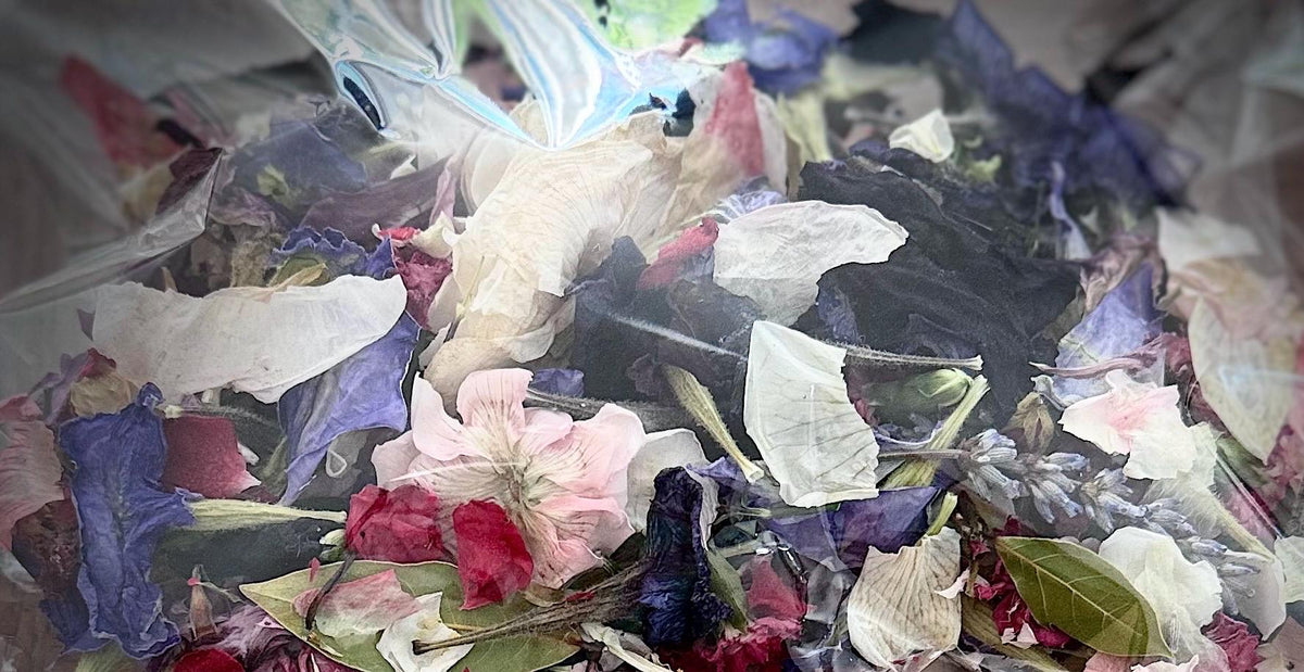 Lilac & Pink Dried Flower Potpourri. Somerset Grown, Choice of Scent