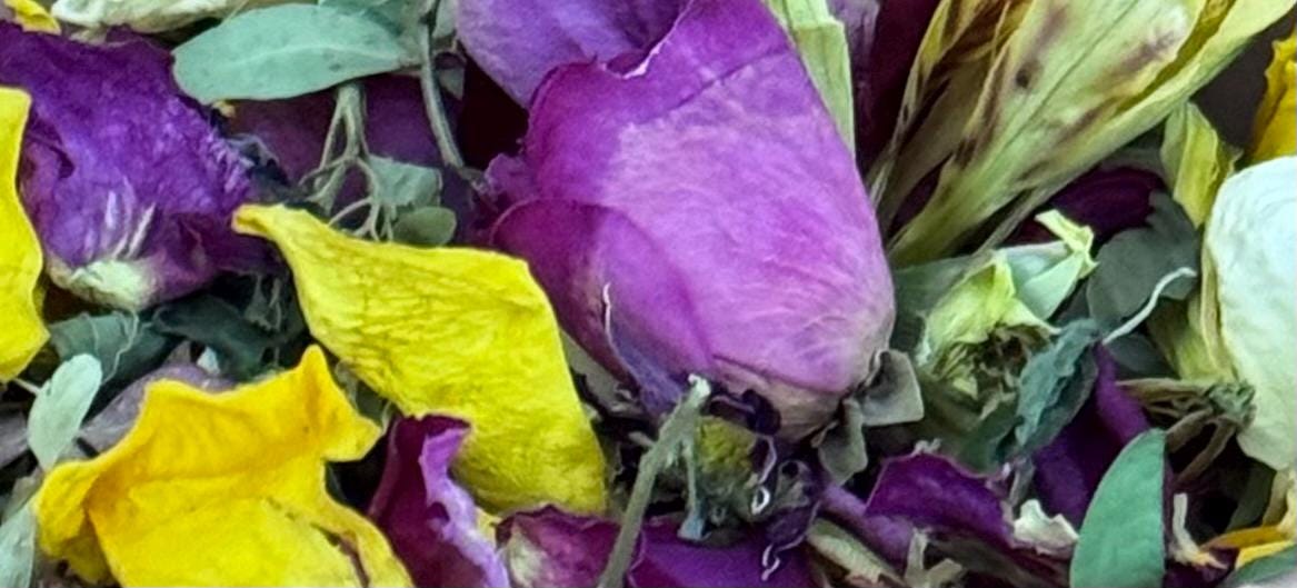 Spring Meadow Potpourri: Natural Delicate Mix of Dried Flowers and Petals in Pastel Shades, Choice of Scent