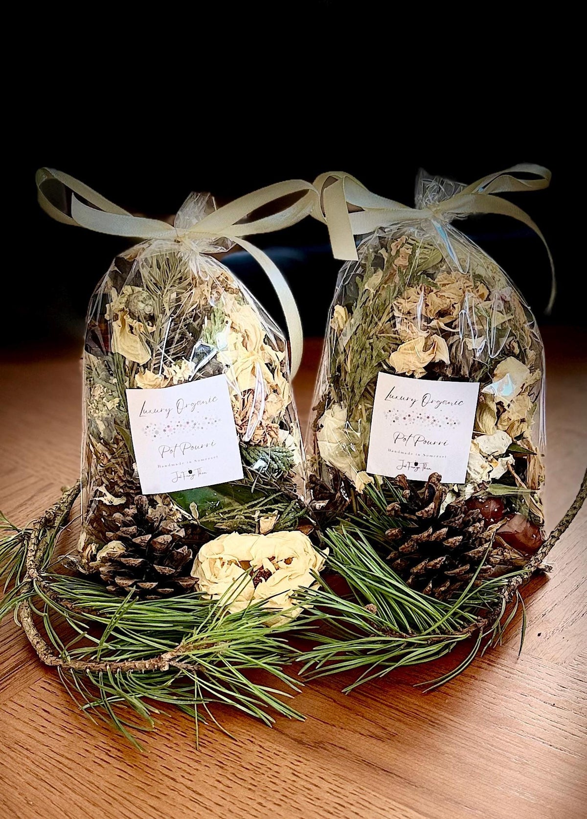 White Forest Potpourri - Organic Somerset Woodland and Floral Mix  Choice of Scent